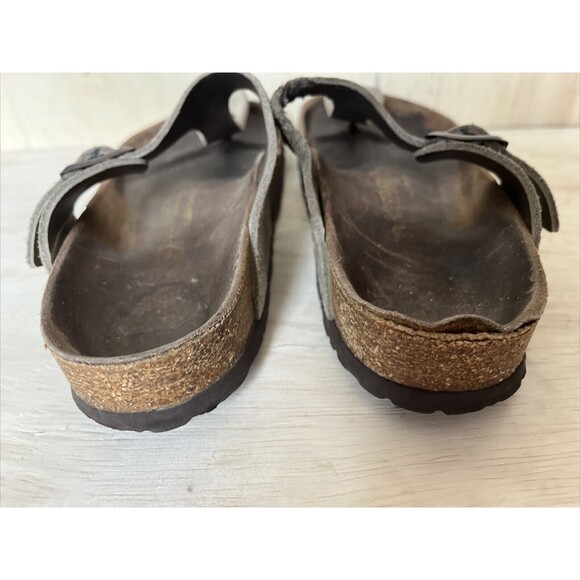 Birkenstock Womens Gizeh Size 38 US 7.5 approx shoe Sandal Cork Floor - Picture 5 of 14